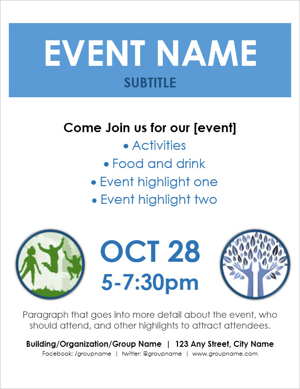 Event Flyer Template for Word