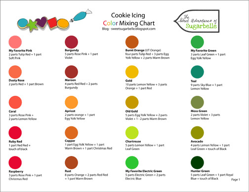 Color Chart and Printing Help – The Sweet Adventures of