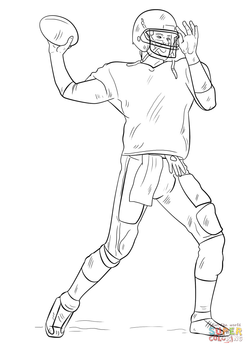 Football Player coloring page