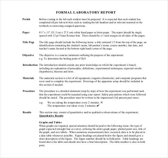 16 Laboratory Report Templates Free PDF MS Word Apple