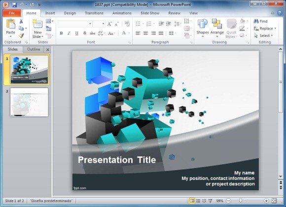 Solve 3D Cube Puzzle Templates For PowerPoint