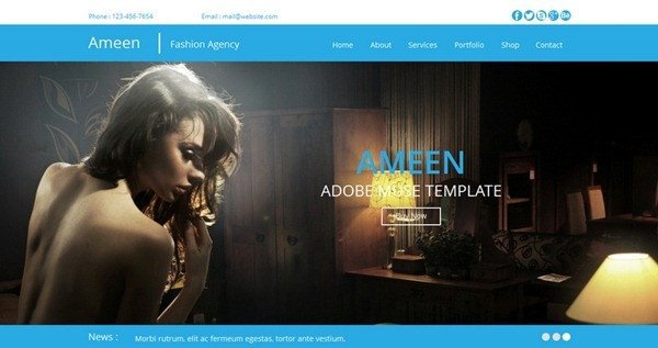10 Professional Muse Templates February 2014 Edition