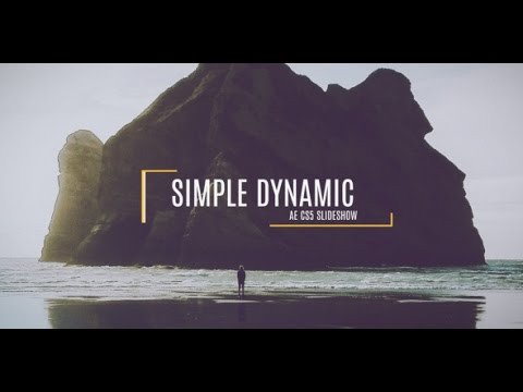 FREE After Effects CS5 Template Simple Dynamic Slideshow