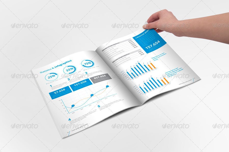 32 InDesign Annual Report Templates For Corporate