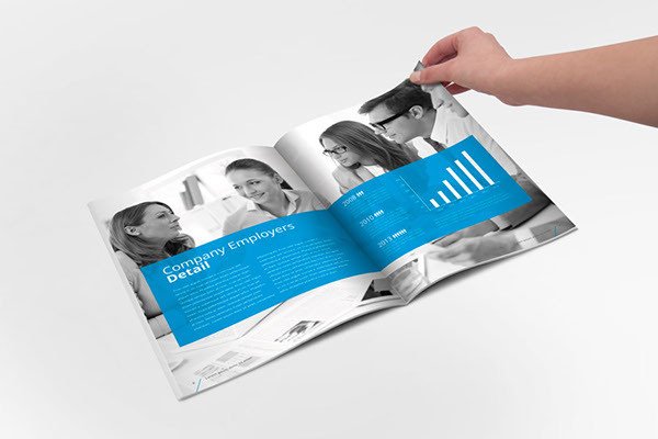 Annual Report Brochure Indesign Template on Behance