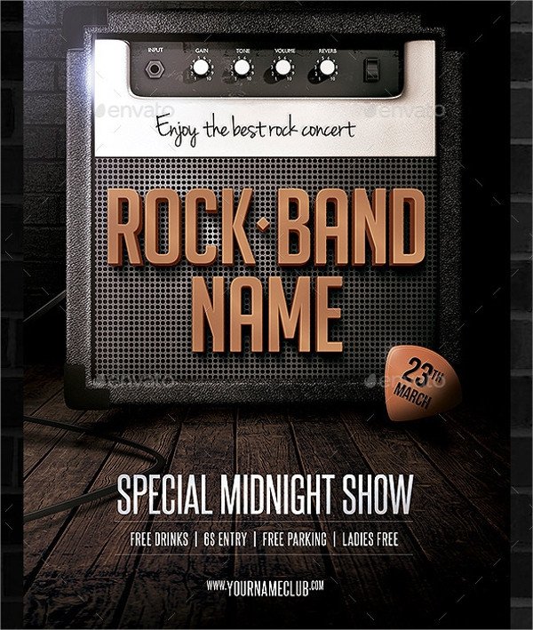 25 Band Flyer Templates Ms Word Publisher Apple Pages