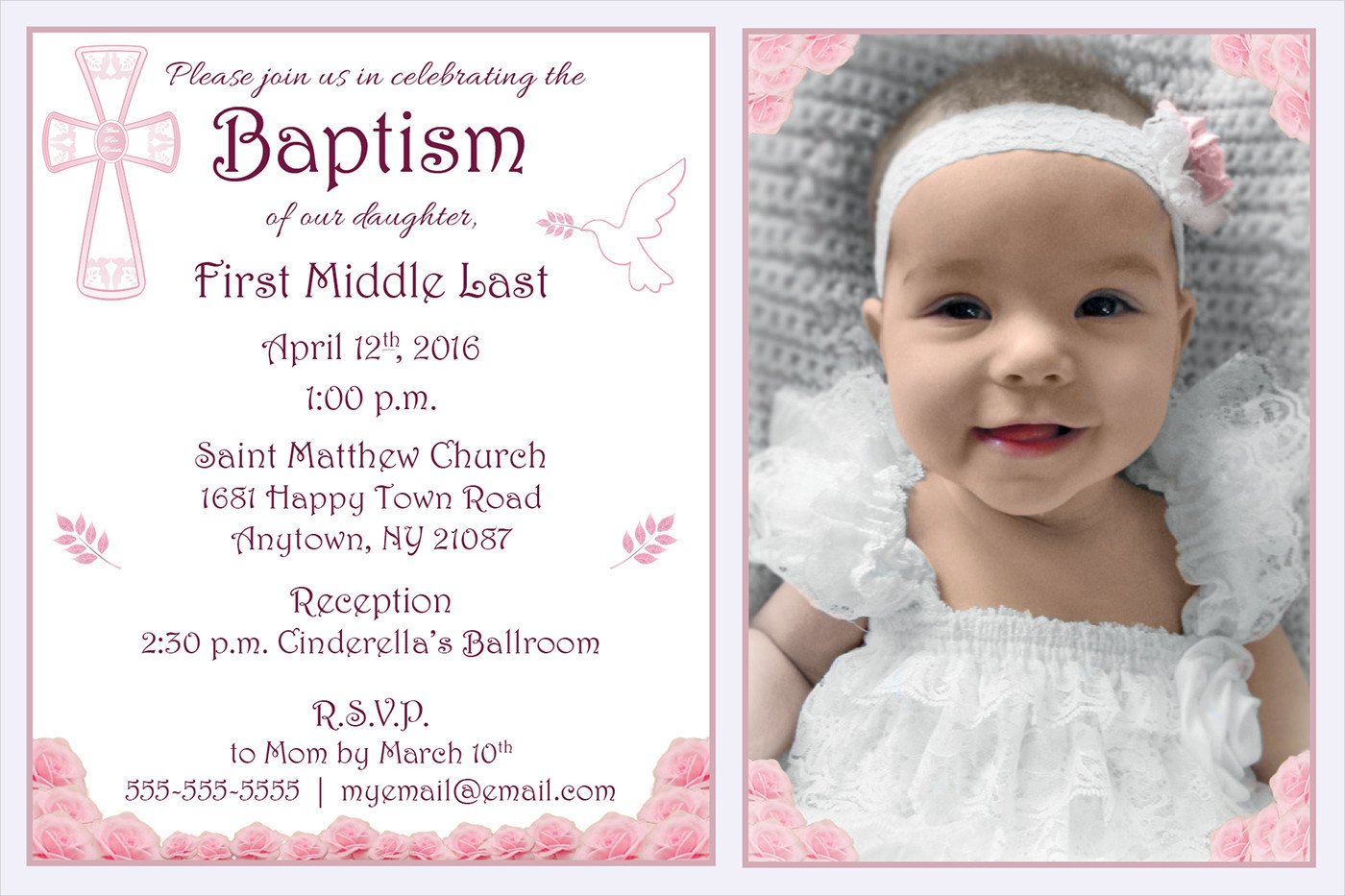 10 Baptism Invitation Templates