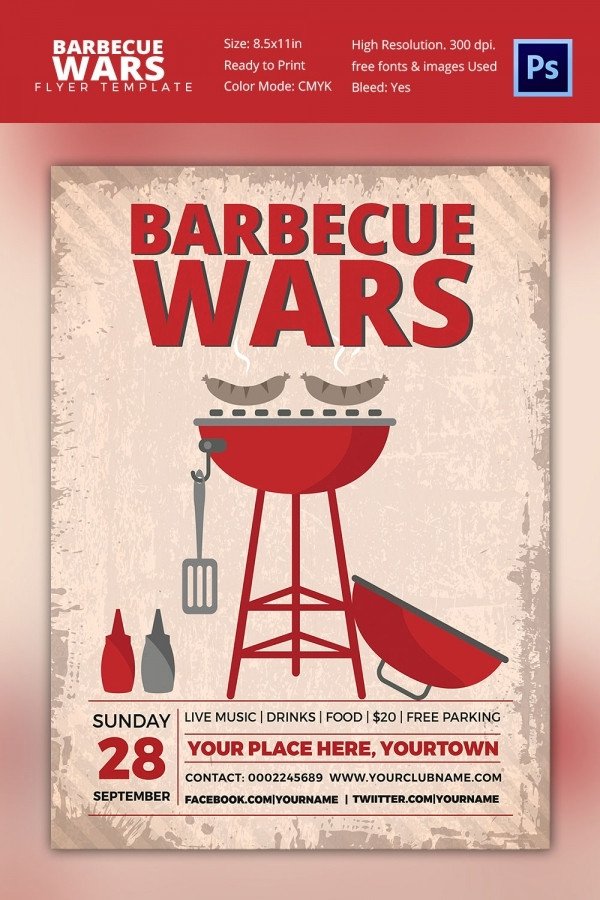 25 BBQ Flyer Template Free Word PDF PSD EPS