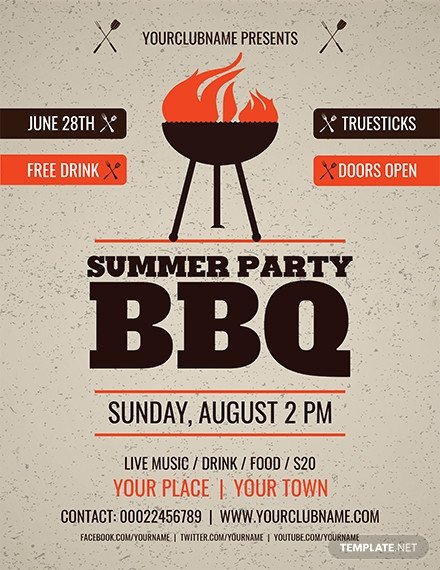 FREE Employee BBQ Party Flyer Template Download 649