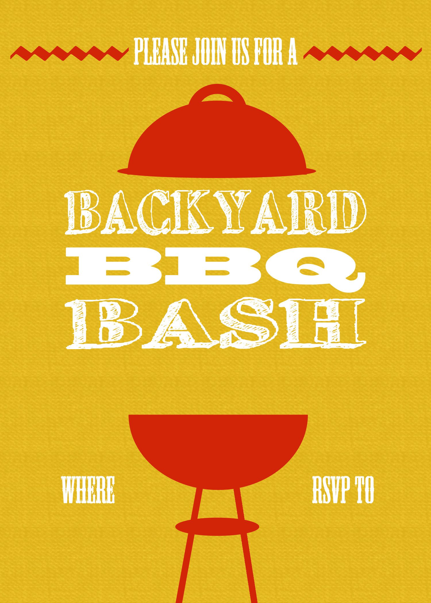 DIY Printable Backyard BBQ Bash Invite