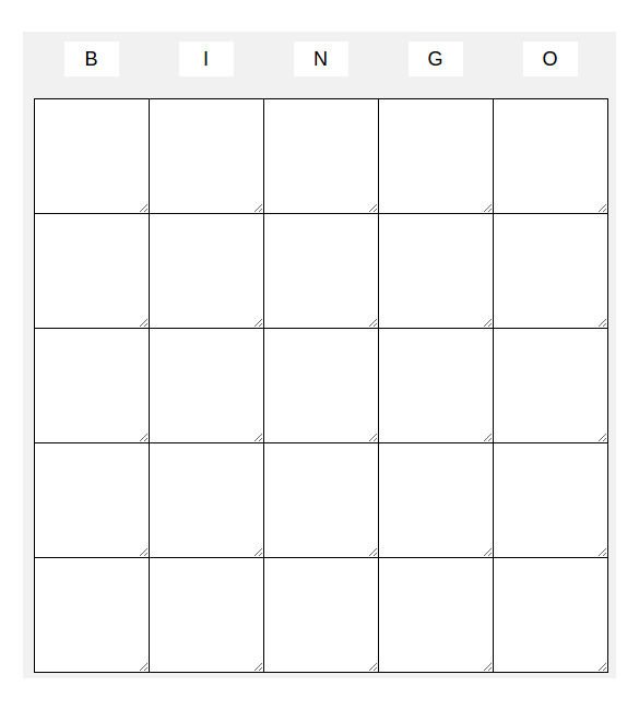 Blank Bingo Template 14 Free PSD Word PDF Vector EPS