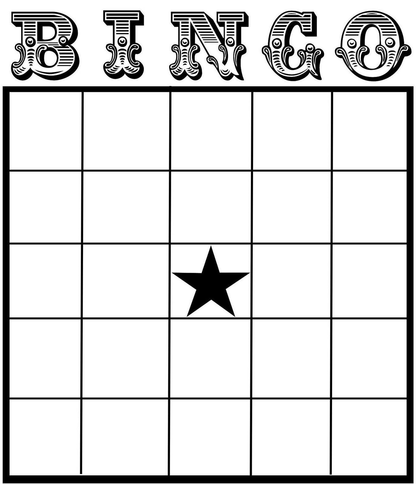 Free Printable Bingo Card Template Set Your Plan & Tasks