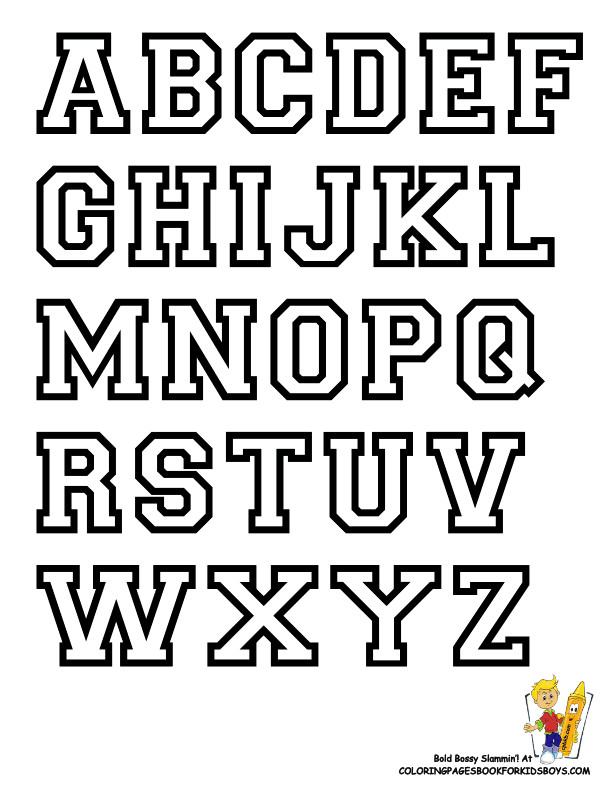 Free Alphabet Letter Print Out