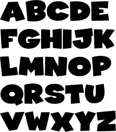 Typeface clipart block letter Pencil and in color