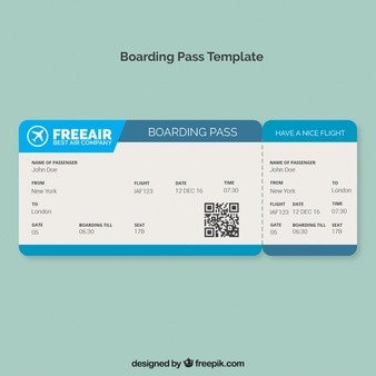 Boarding Pass Vectors s and PSD files