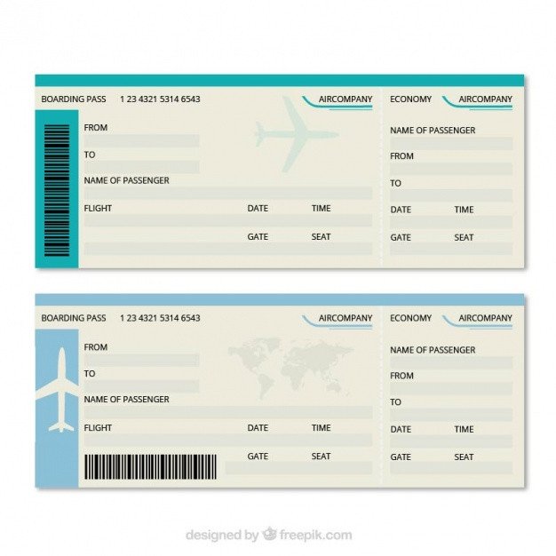 Great boarding pass template Vector