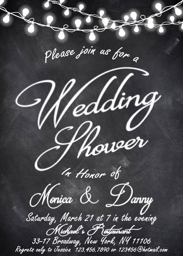 27 Wedding Shower Invitation Templates – Free Sample