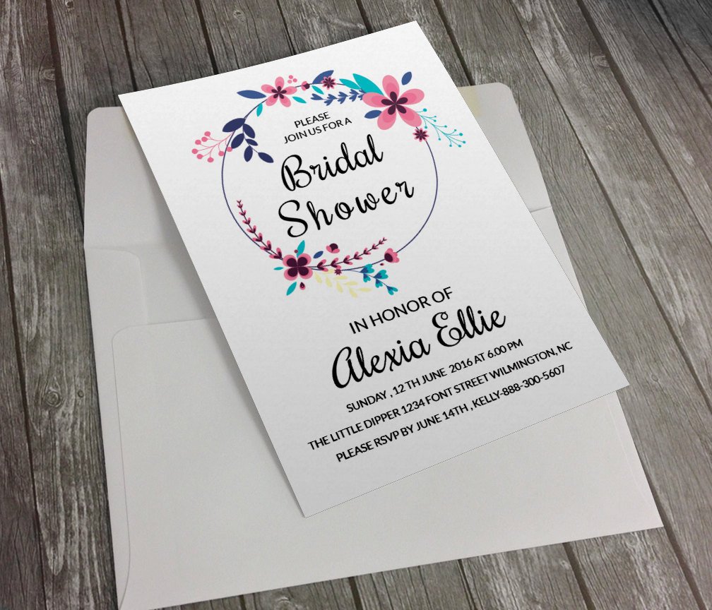 Bridal Shower Invitation Template DIY Printable Bridal