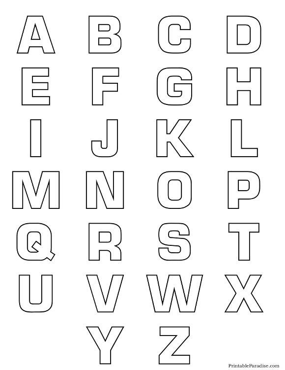 Printable Alphabet Bubble Letter Outlines … k