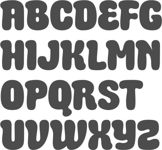 1000 ideas about Bubble Letter Fonts on Pinterest