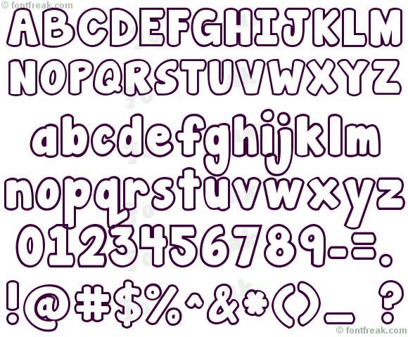 17 Best ideas about Bubble Letter Fonts on Pinterest