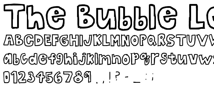 the bubble letters Font Fancy Cartoon pickafont