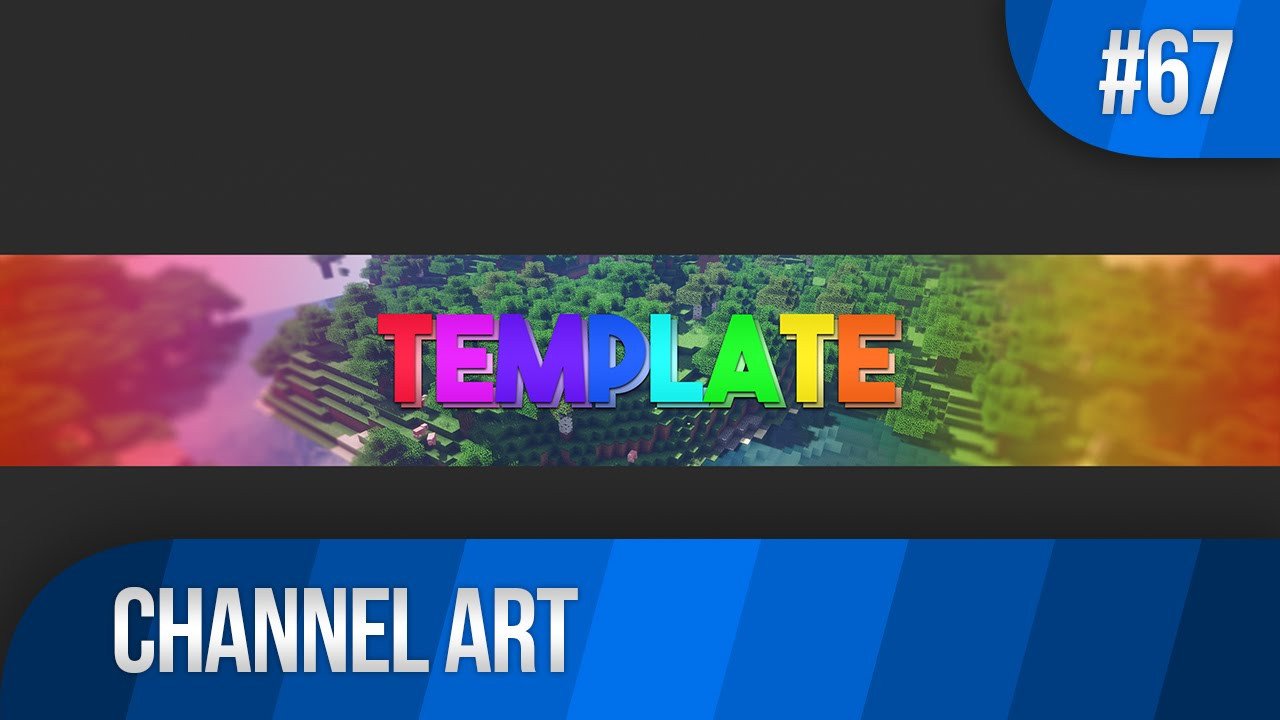 Colourful Channel Art Template 67 Free shop