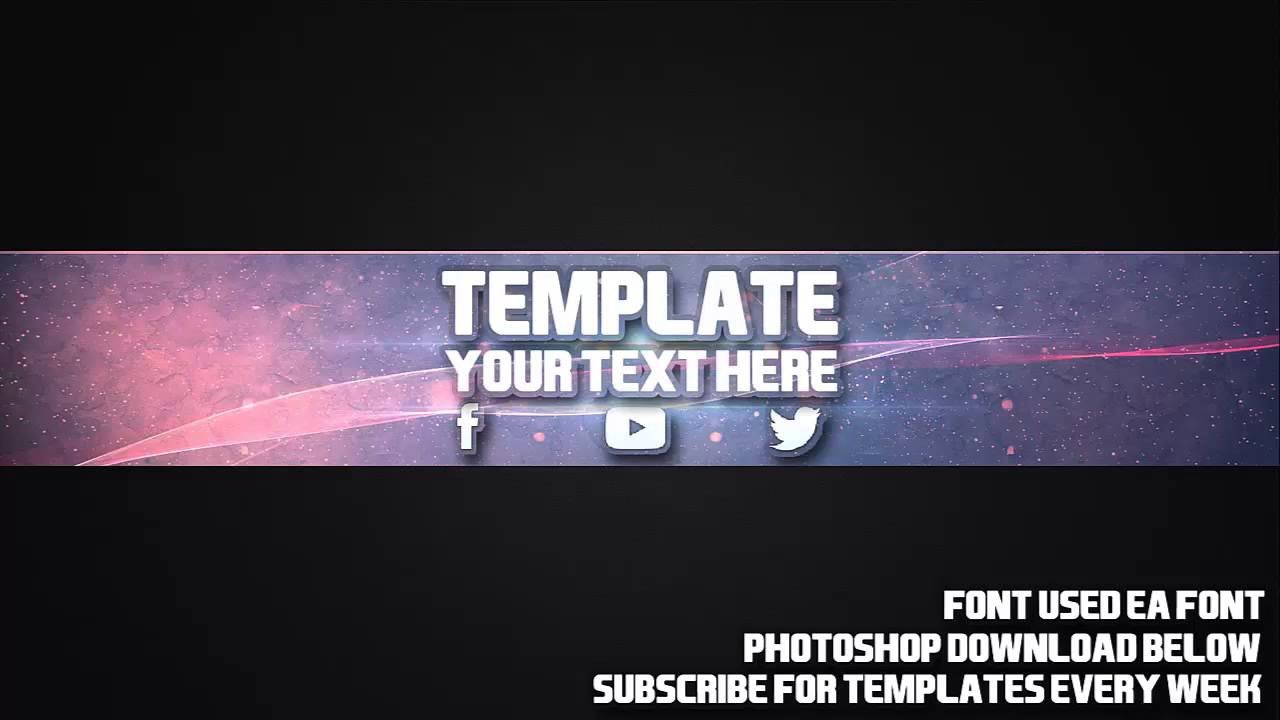 Cool Channel Art Template 18 Free shop Download