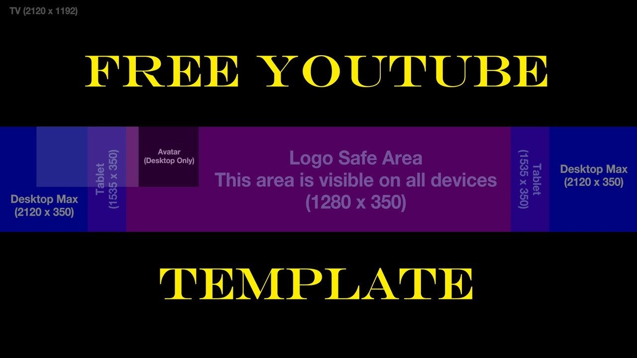 Free Youtube channel art template