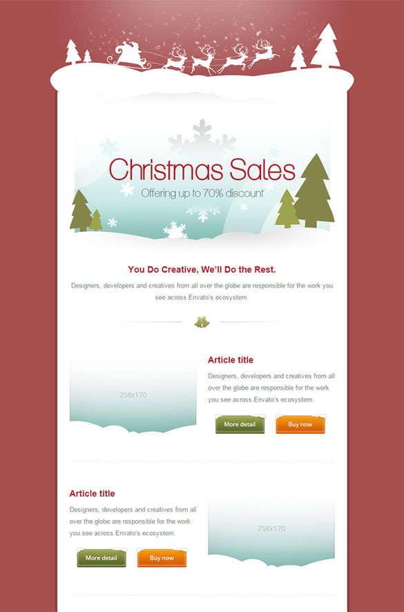 70 Christmas Email Templates – Free PSD EPS AI HTML