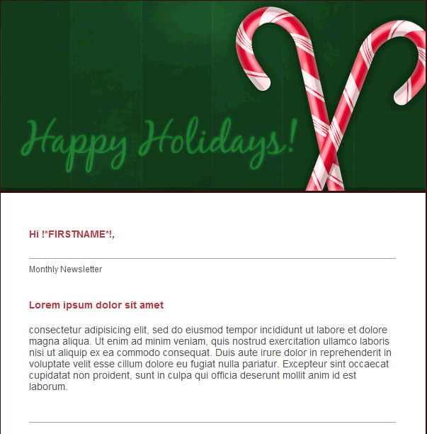 Free Email Template Happy Holidays Free group email and
