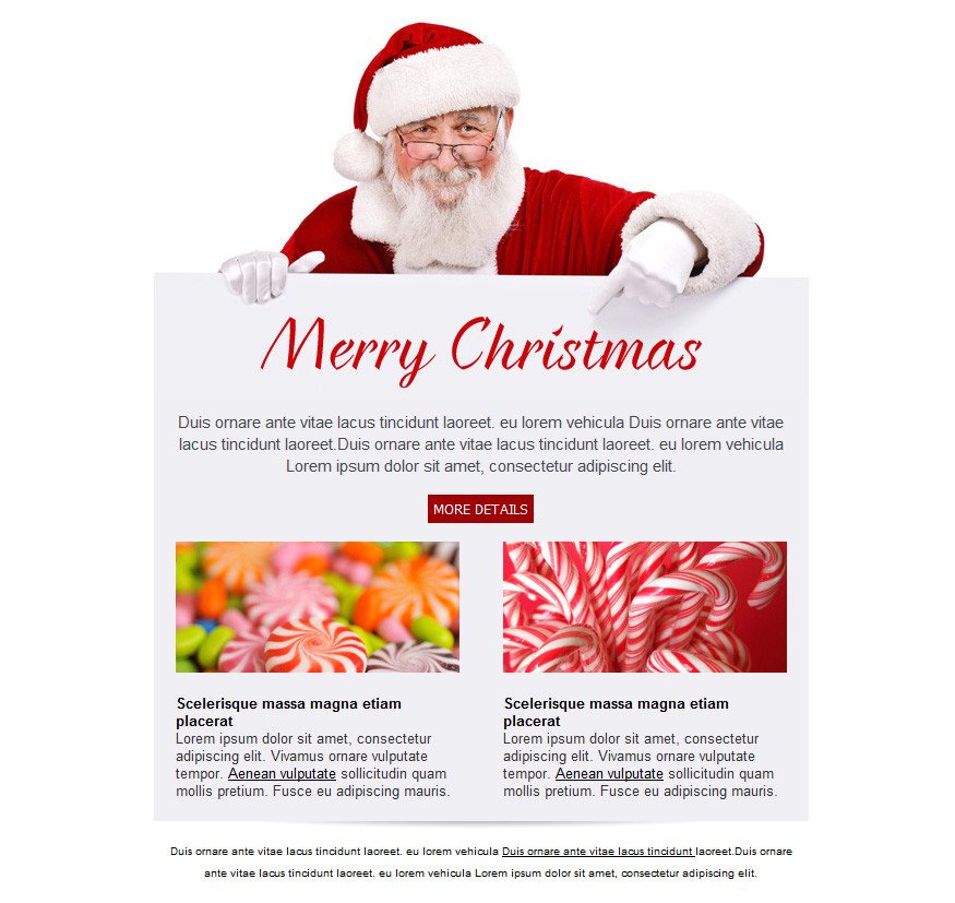 Free email templates for Christmas card greeting