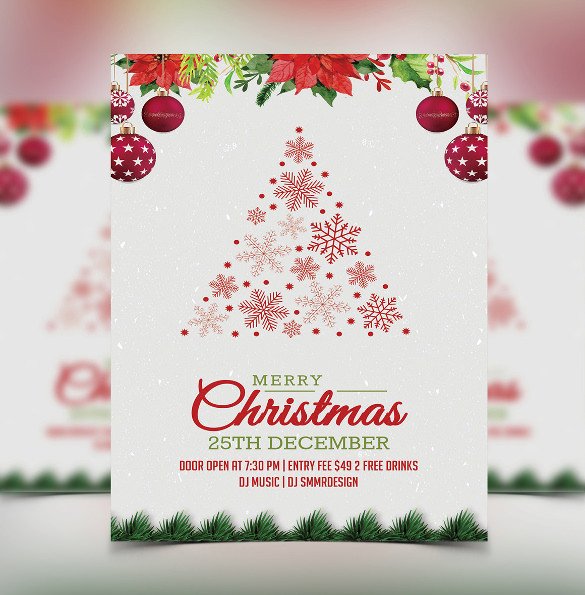 32 Christmas Invitation Templates PSD AI Word