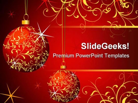 Wallpapers Club Christmas Powerpoint Template Presentation