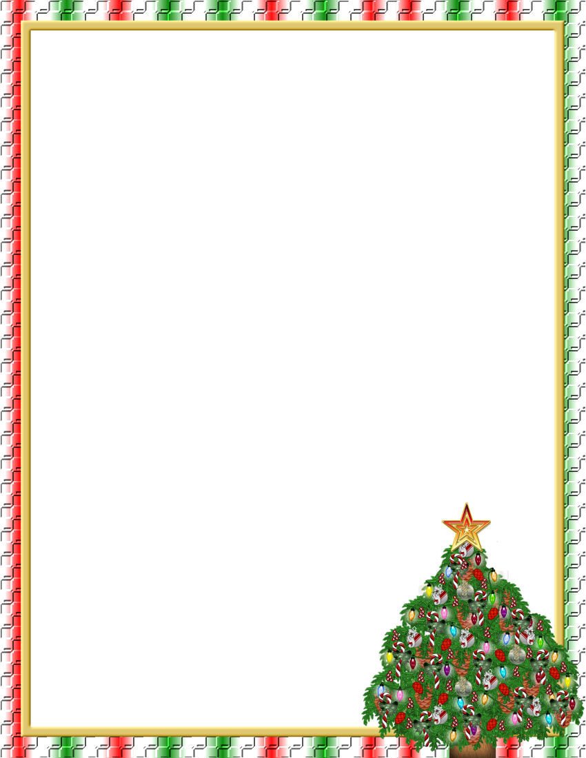 Christmas 1 FREE Stationery Template Downloads