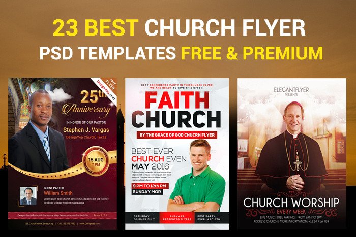 23 Church Flyer PSD Templates Free & Premium DesignYep