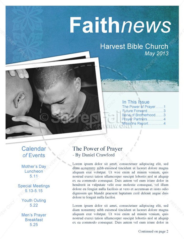 15 Free Church Newsletter Templates MS Word Publisher