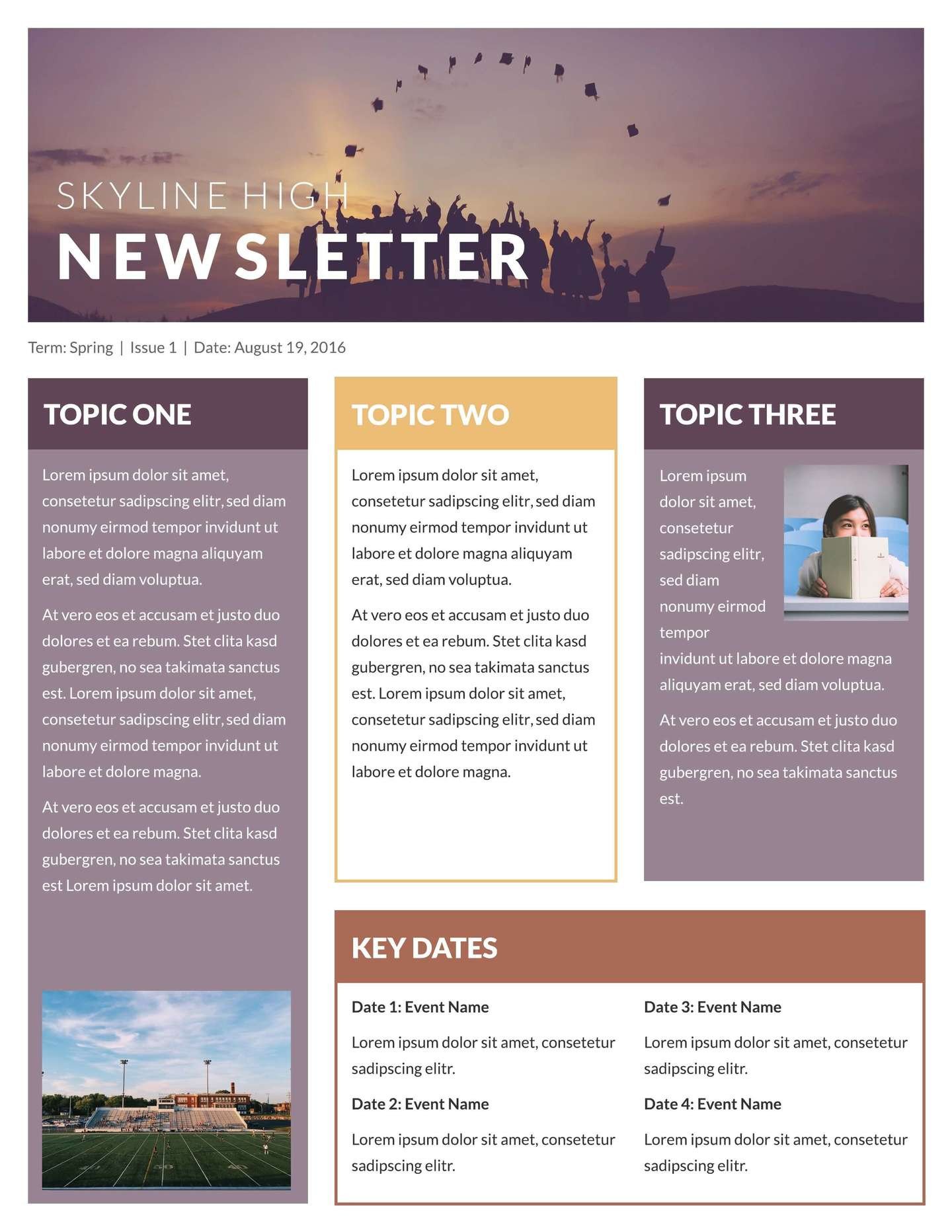 Free Printable Newsletter Templates & Email Newsletter