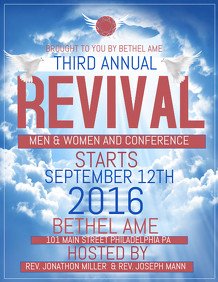 170 Customizable Design Templates for Revival Flyer