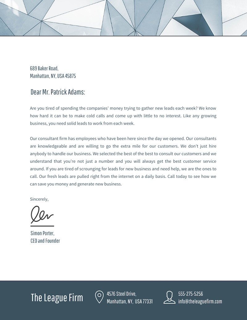 20 Professional Business Letterhead Templates and