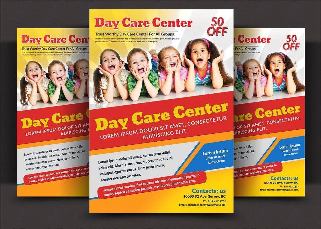 16 Child Care Flyer Designs & Examples – PSD AI Word