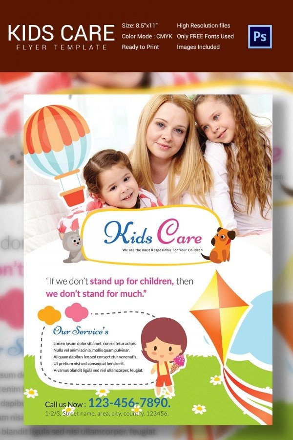 Daycare Flyer Template 30 Free PSD AI Vector EPS