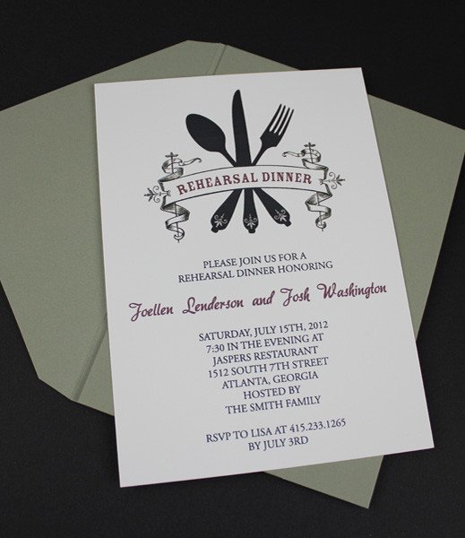 Invitation Template – Casual Rehearsal Dinner – Download
