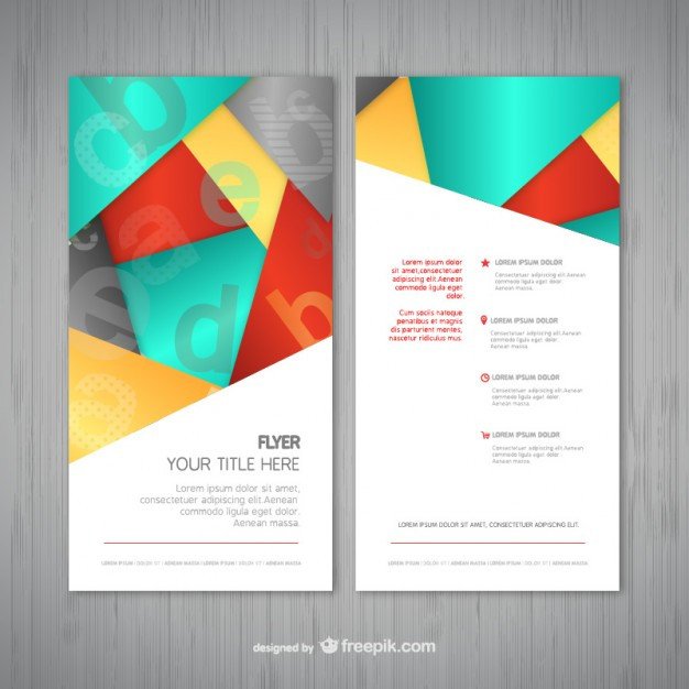 Abstract flyer template Vector