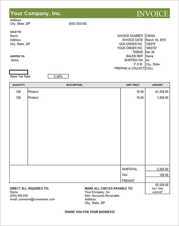 19 mercial Invoice Templates Download Free Documents