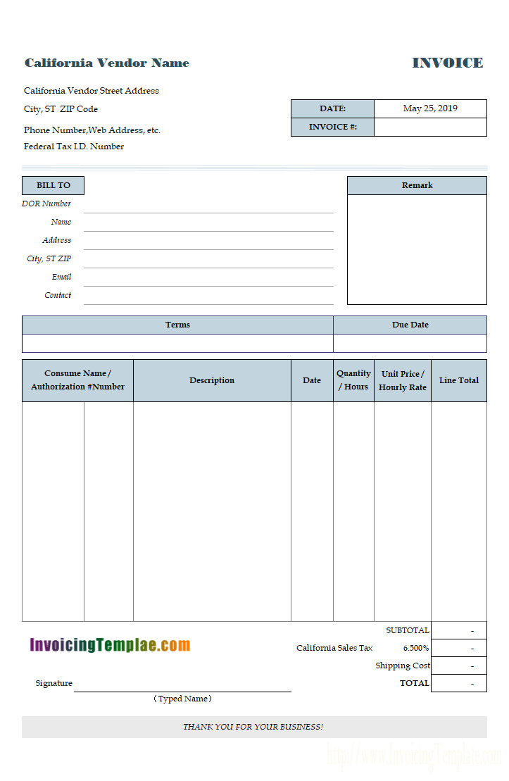 All of Our Invoice Templates are Editable