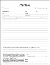 Free Print Job Proposal Forms