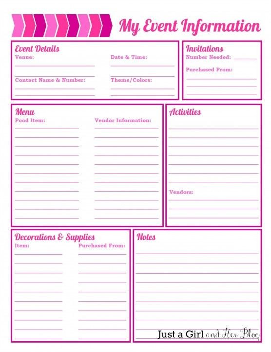 Party Planning Organized with FREE Printables