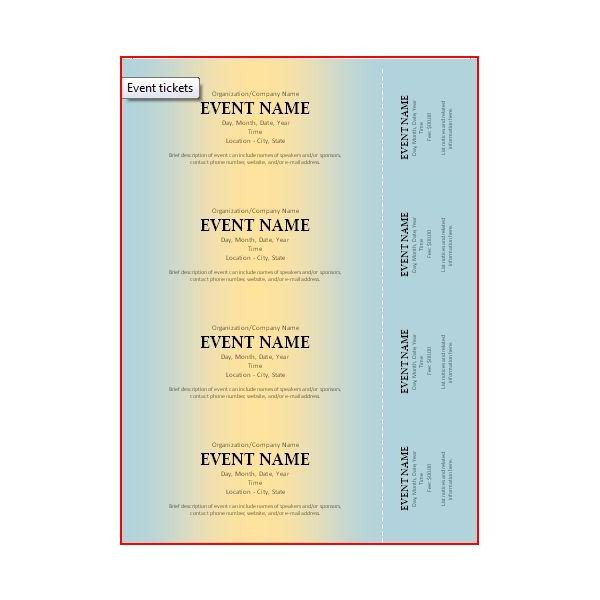 The Best Event Ticket Template Sources