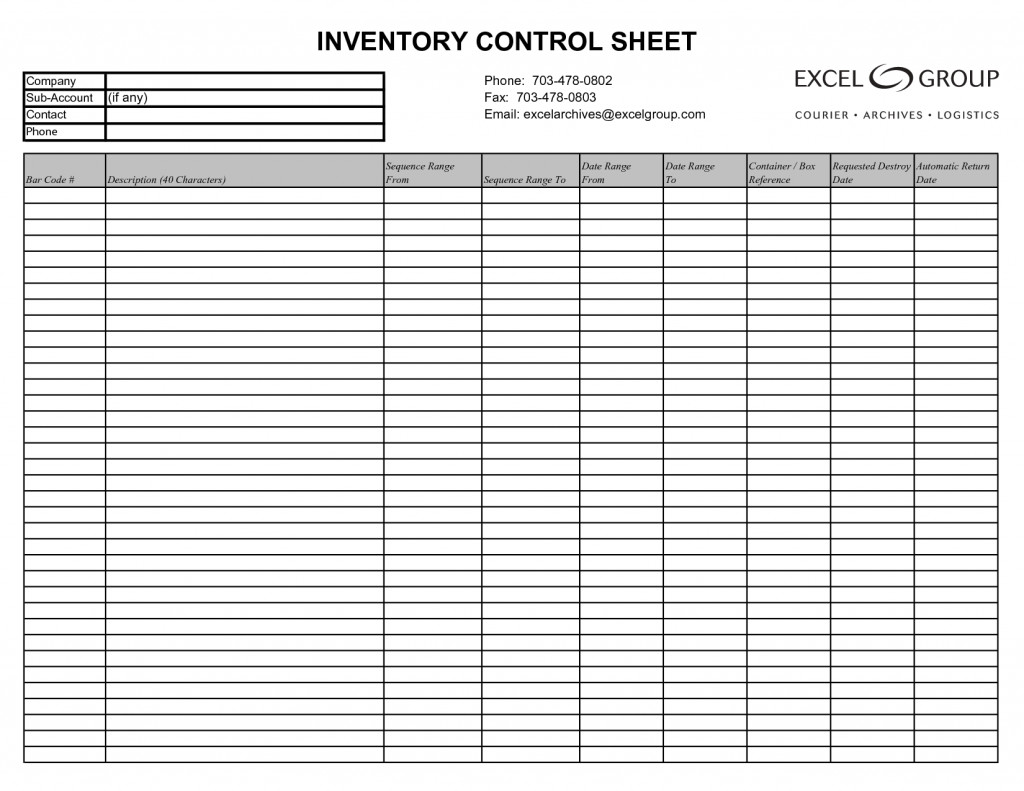 15 Free Inventory templates & Samples in Excel